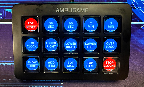 FIFINE controller configured with TVGI NDI graphics controls